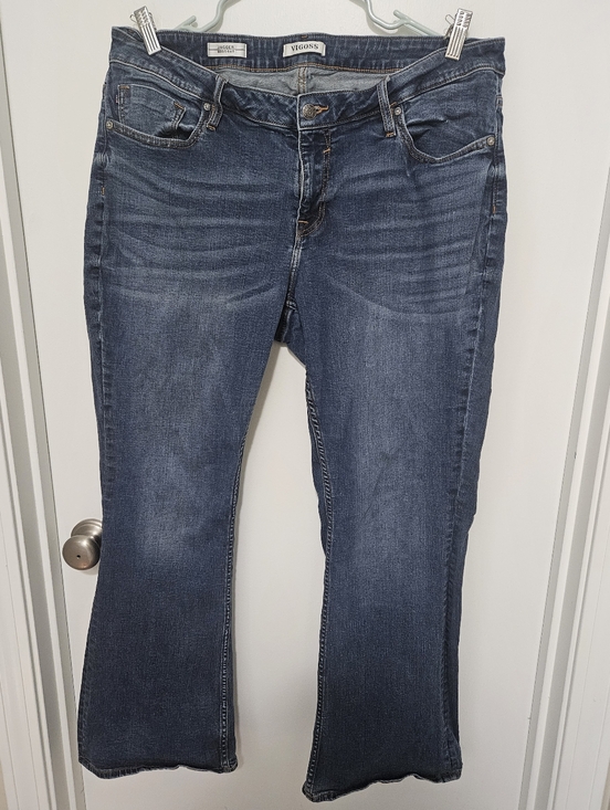 Vigoss Denim - Vigoss Jagger Women's Dark Blue Bootcut Jeans Size 16